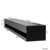 FONTOI Wall Mounted Floating TV Stand for Televisions up to 80", Media Entertainment Center for Living Room, Black, 15.75"*11.81"*70.87" - 3 of 4