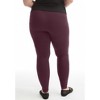 June + Vie by Roaman's Women's Plus Size Classic Ankle Legging - 3 of 4