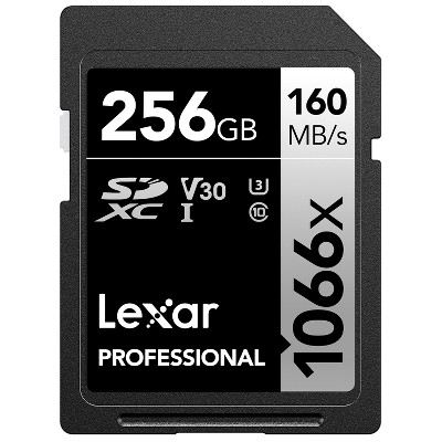 Lexar Professional SILVER Series 1066x SDXC UHS-I Card (256 GB)