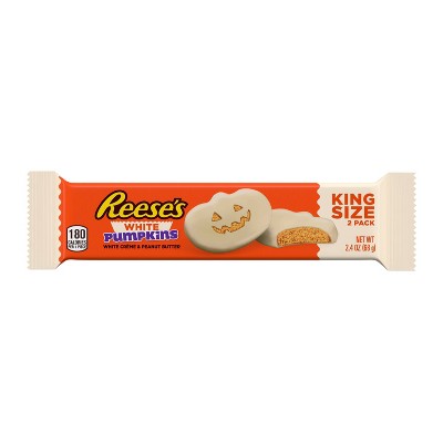 Reese's Halloween White Creme Peanut Butter Pumpkins - 2.4oz/2pk