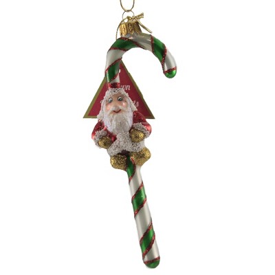 Morawski 6.5" Classic Santa Candy Cane Ornament Christmas Candies  -  Tree Ornaments