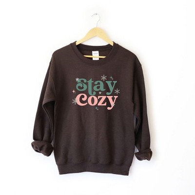 Simply Sage Market Women's Graphic Sweatshirt Stay Cozy Snowflake