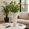 Elegant Large Glass Flower Vase for Living Room Decor - Decorative Vase Accent for Home, Bedroom Styling, and Office Decor - House Decor - 20", White - 2 of 4