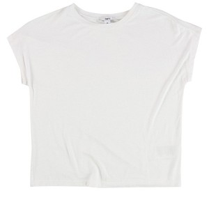 bar III Womens Solid Crop Basic T-Shirt - 1 of 2