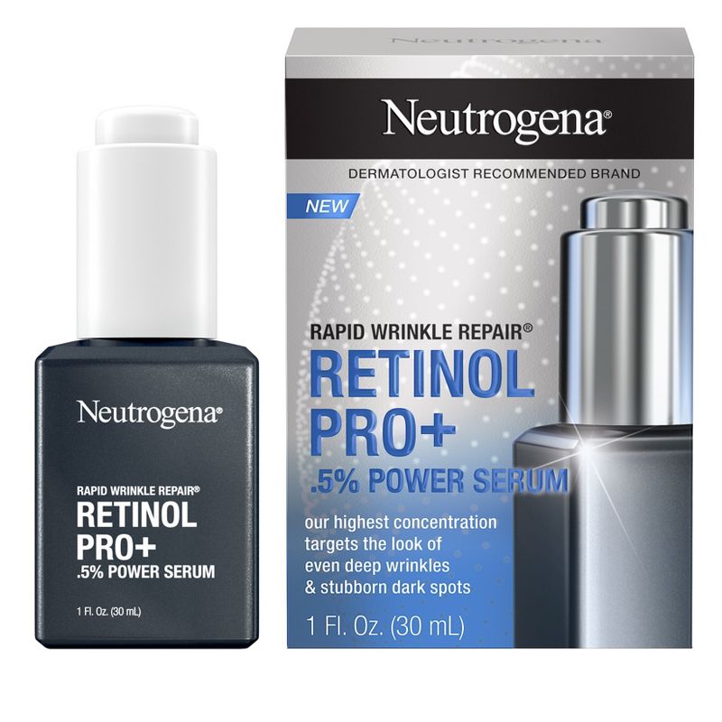 Neutrogena Rapid Wrinkle Repair Retinol Pro+ .5% Power Facial Serum - 1 fl oz, 1 of 15