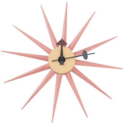 LeisureMod Maxi Colorful Star Wall Clock – Modern Silent Design