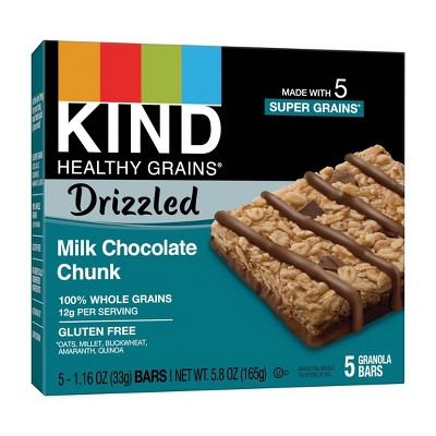 KIND Drizzled Milk Chocolate Chunk - 1.16oz/5ct