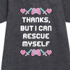 - Instant Message - Rescue Myself Graphic Short Sleeve Fleece Dress - 2 of 4