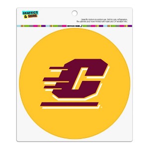 Central Michigan University Secondary Automotive Car Refrigerator Locker Vinyl Circle Magnet - 1 of 4