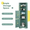 KTMBDW 61" H Tall Bathroom Corner Cabinet, Freestanding Storage Cabinet with 2 Doors and Adjustable Shelves for Bathroom, Living Room, Kitchen - 3 of 4