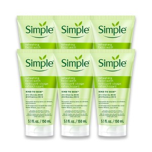 Simple Kind To Skin Refreshing Facial Wash - Face Cleanser - 6 pc - 1 of 4