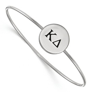 Black Bow Jewelry Sterling Silver Kappa Delta Greek Life Bangle Bracelet 7 Inch - 1 of 3
