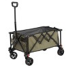 YONWAY Folding Wagon Cart with All Terrain Wheels and Adjustable Handle,Outdoor Utility Wagon for Camping Shopping Sports Fishing - 2 of 4