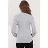 Hello Miz Women's Ribbed Knit Long Sleeve Maternity Turtleneck Sweater - 3 of 4