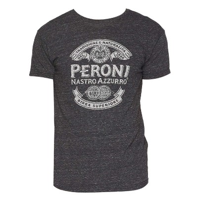 Adult Peroni Logo Charcoal Tee Shirt