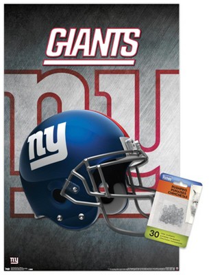 Trends International Nfl New York Giants - Drip Helmet 20 Unframed Wall  Poster Print Clear Push Pins Bundle 14.725 X 22.375 : Target