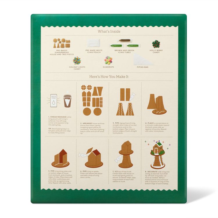 Christmas Tree House Gingerbread House Kit - 28.5oz - Favorite Day ...