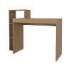 Vynxaria Computer Desk Office Table with Shelves Table with Open Storage for Sleek Home Office Desk - 3 of 4