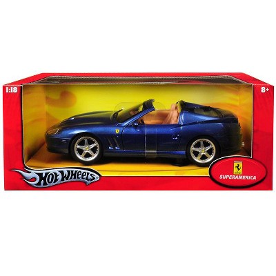 blue ferrari toy car