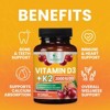 Vitamin D3 with K2 Supplement - High Potency Vitamin D Complex, Chewable - 60 Tablets - 4 of 4