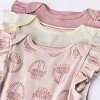 Baby Girls' 3pk Sleeveless Ruffle Bodysuit - Cloud Island™ Pink - 3 of 4
