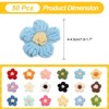 Unique Bargains Cotton Handmade DIY Floral Embroidered Applique Patches 50 Pcs - 2 of 4