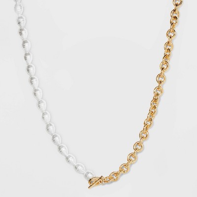 SUGARFIX by BaubleBar Link Chain Statement Necklace - Gold