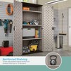 Suncast Tall 80.2" Resin Storage Cabinet with Double-Wall Construction, Platinum - 3 of 4