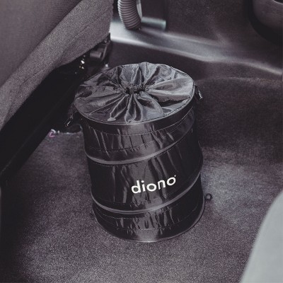 Black Collapsible Water-Resistant Car Trash Bin
