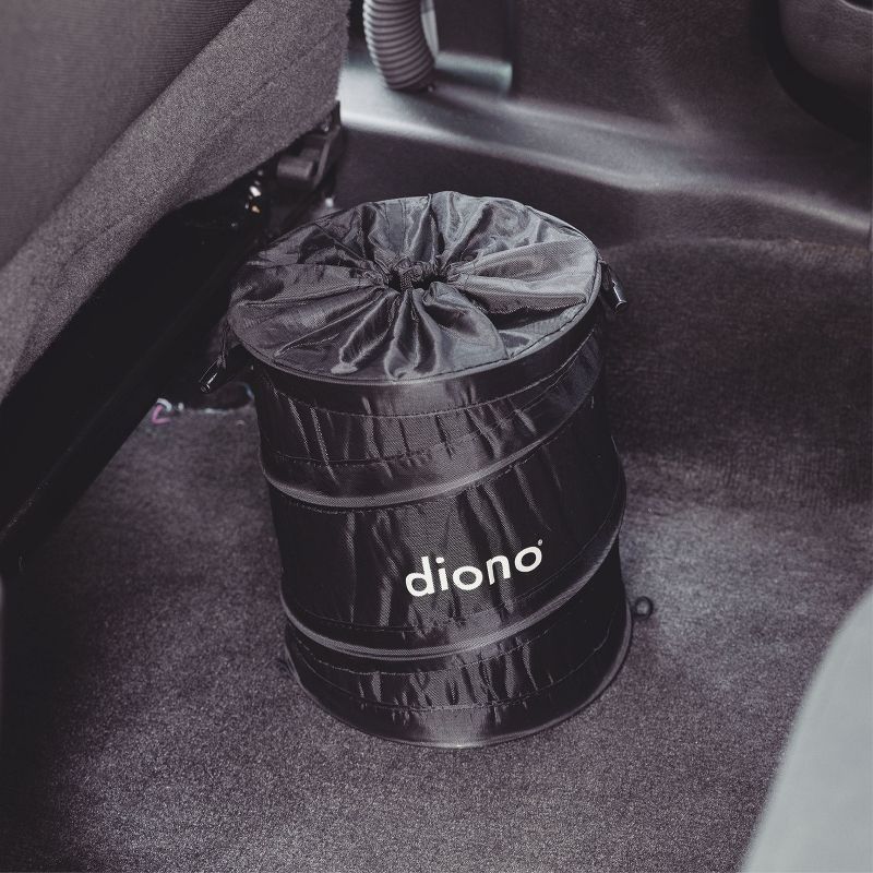 Diono Pop-up Trash Bin, Collapsible Car Trash Can, Leak Proof, Perfect for Keeping Car Clean, Black, 4 of 11