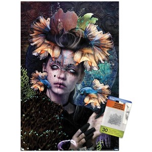 Trends International Jena DellaGrottaglia: Cosmic Zodiac - Pisces Unframed Wall Poster Prints - 1 of 4