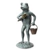 SPI Home Green Thumb Frog Garden Sculpture – Whimsical Metal Yard Art, Handcrafted Outdoor Decor - 2 of 3