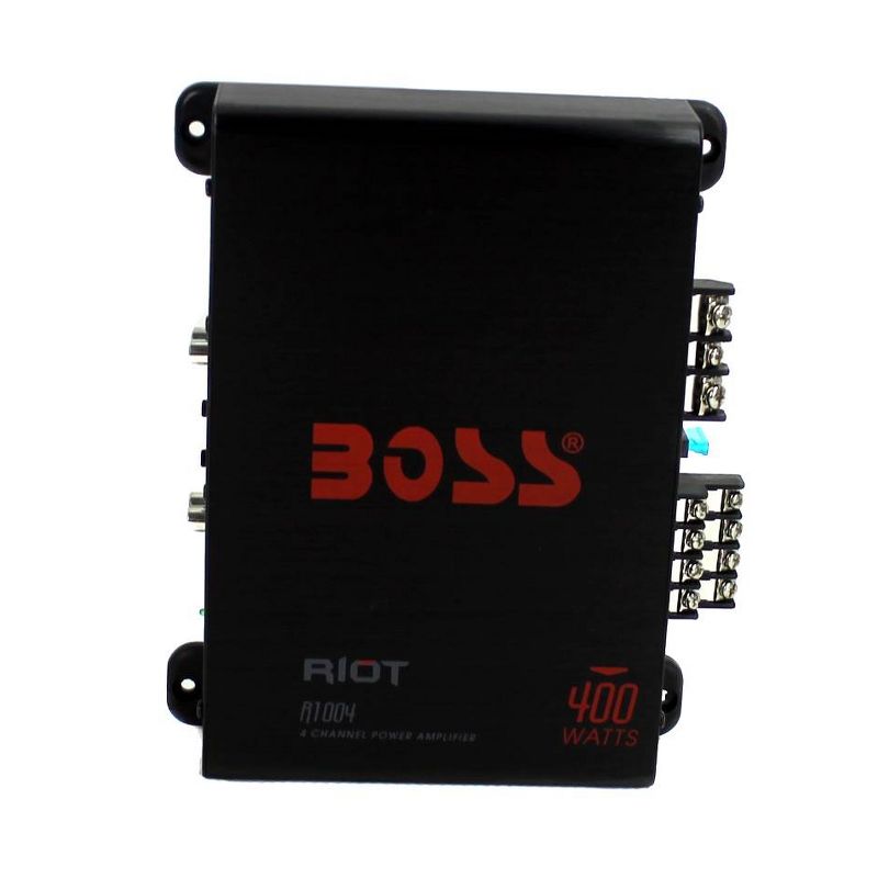 BOSS Audio Systems R1004 Riot 400 Watt 4-Channel Class A/B 2 Ohm Stable Full Range Car Audio High Output Power Amplifier, 2 of 7