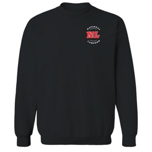 National Lampoon Men's Lampoon Lc Logo Red 2 Father'S Day Father'S Day Front And Back Print Long Sleeve Graphic Cotton Pullover Sweatshirt - 1 of 4