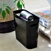 LunaLulinlk Black 1.5 Gallon Slim Trash Can, Plastic Trash Can, Small Trash Can with Handle - 3 of 4