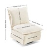 NicBex Chenille Fabric Glider Rocking Chair,Upholstered Swivel Recliner Chairs with High Backrest,Cozy Rocking Chair,Nursing Chair for Bedroom - 3 of 4
