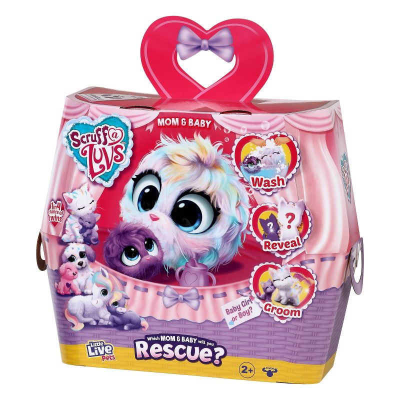 Little Live Pets Scruff-a-Luvs Pastel Pets Mom &#38; Baby, 4 of 14