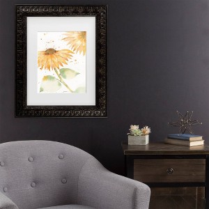 Trademark Fine Art Sheila Golden Summer Sunflowers Matted Framed Art - 1 of 4