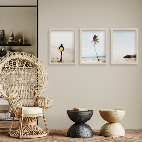 Americanflat Minimalist Landscape, Horizont Photo by Tanya Shumkina Black  Frame Wall Art