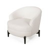 Modern Upholstered Fabric Club Chair Accent Chair,white-Christopher Knight Home - 2 of 4