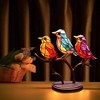 Colorful Birds Ornament Modern Style Tabletop Bird Decoration Home Decor Gift Perfect for Living Room Bedroom Office 3pcs (same direction) - 3 of 4
