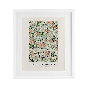 Stupell Industries William Morris Jasmine Pattern Framed Print Under Glass Art - 1 of 4
