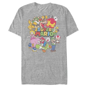 Men's Nintendo Mario Cast Collage T-Shirt - 1 of 4