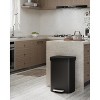 13 Gallon / 50 Liter Metal Trash Can with Lid, Large Garbage Can for Kitchen, Rustproof Step-on Kitchen Metal Trash Bin - 2 of 4