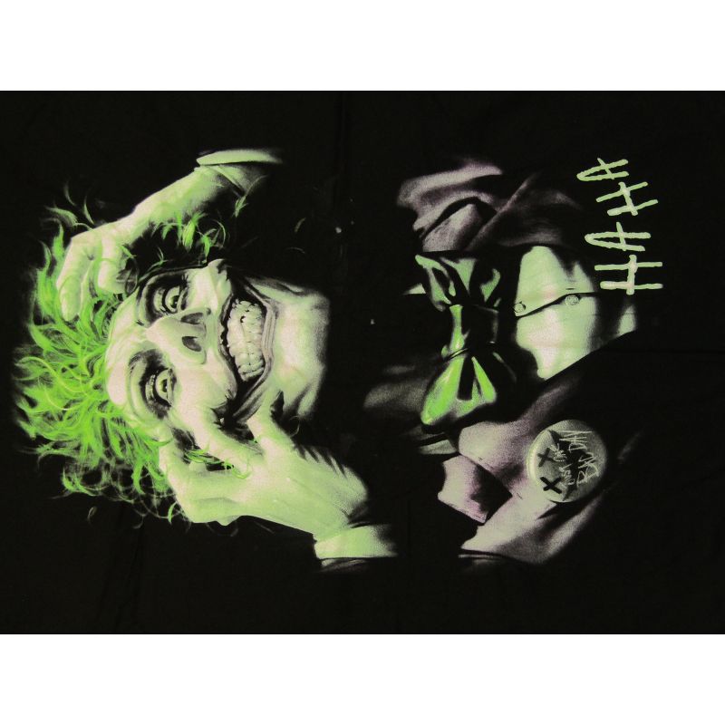 Adult Mens DC Comic Book Joker Core Black Graphic Tee Shirt, 2 of 4