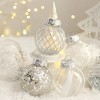 25 Pcs Christmas Ball Ornaments, 2.36 Inch Clear Christmas Tree Decorations, Shatterproof PVC Halling Balls Ornaments Set - 3 of 4