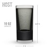 HOST Cocktail Freeze Tumbler, Frozen Cocktail Glass, Double Walled Insulated Glasses, Iced Coffee Tumbler, BPA Free Drink Cooler, 10 oz., Black - 4 of 4