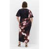 Women's Plus Size Braelynn Print Maxi Dress - chocolate print | CITY CHIC - 3 of 4