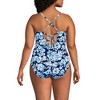 Lands' End Women's Chlorine Resistant Lace Up One Piece Swimsuit - 2 of 4