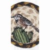 Earth Rugs Cactus Wren Bird Printed Coaster 5"x5" Southwest Decor - 3 of 3
